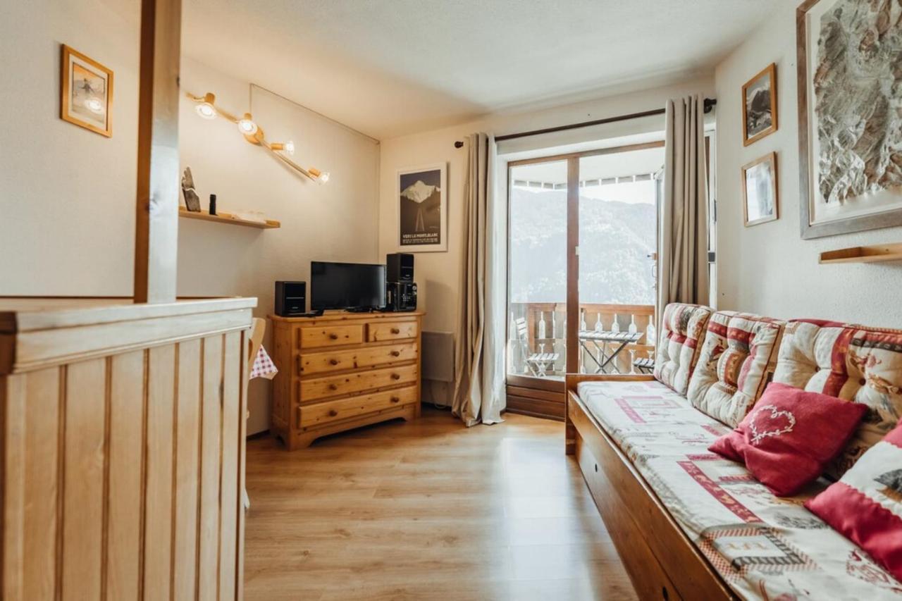 圣热尔韦莱班Furnished Studio At The Foot Of The Slopes With A Balcony & Mountains View公寓 外观 照片
